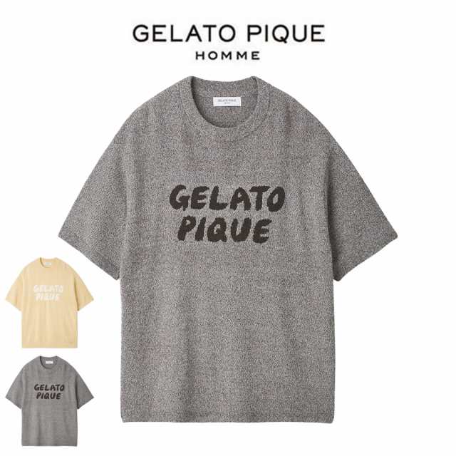 GELATO PIQUE HOMME メランジジャガードプルオーバー phnt244963 メンズ トップス 部屋着 ルームウェア パジャマ トップス 半袖