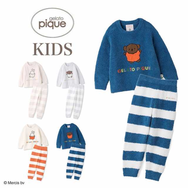 gelato pique kids Dick Bruna ベビモコプルオーバー&ロングパンツセット pknt244400 ジェラピケ ルームウェア パジャマ ミッフィー コラ