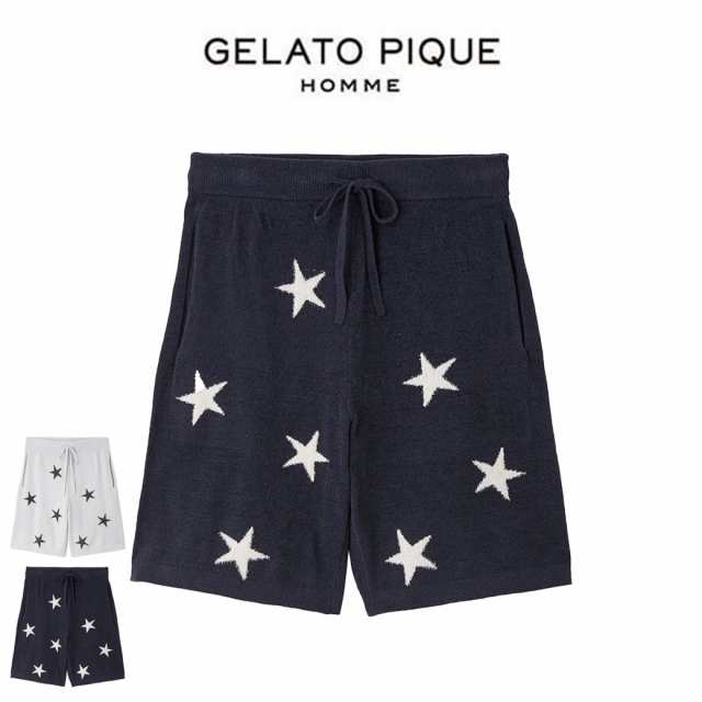 GELATO PIQUE HOMME ジェラートピケ オム エアモコスタージャガードハーフパンツ pmnp244949 メンズ ボトムス 部屋着 ルームウェア パジ