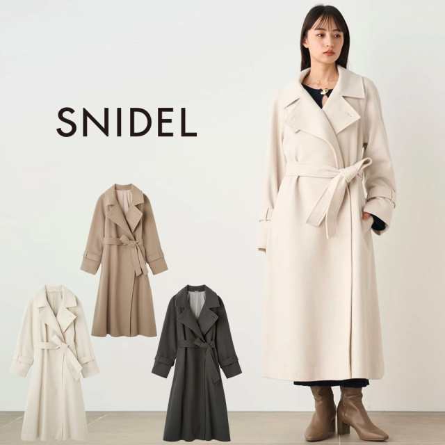 (予約) SNIDEL スナイデル ウールカシミヤスタンドカラーコート swfc245224 (10月下旬以降入荷) レディース アウター ロングコート ロン