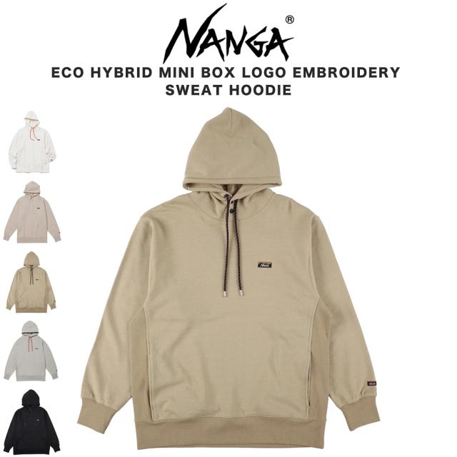 NANGA ECO HYBRID MINI BOX LOGO EMBROIDERY SWEAT HOODIE (UNISEX) パーカー ユニセックス トップス アウトドア