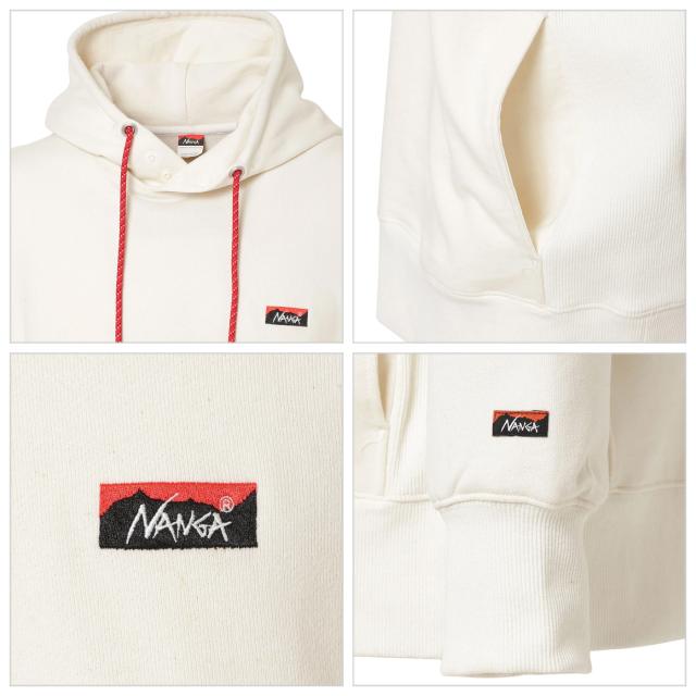 NANGA ECO HYBRID MINI BOX LOGO EMBROIDERY SWEAT HOODIE (UNISEX) パーカー ユニセックス トップス アウトドア_2