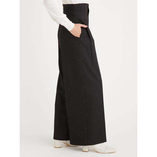 SALE40%OFF CELFORD セルフォード ホットフィットハイウエストワイドパンツ cwfp245065 レディース ボトムス スタイルアップ スタッズ フェミニン オフィス 女子会 デート 2024冬の通販は