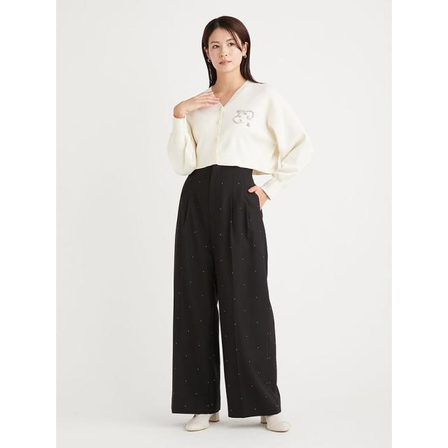 SALE40%OFF CELFORD セルフォード ホットフィットハイウエストワイドパンツ cwfp245065 レディース ボトムス スタイルアップ スタッズ フェミニン オフィス 女子会 デート 2024冬の通販は