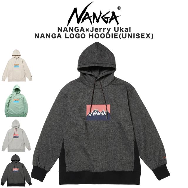 SALE20%OFF ナンガ NANGA×Jerry Ukai ECO HYBRID NANGA LOGO HOODIE(UNISEX) ナンガ×ジェリーウカイ エコハイブリッド ナンガ ロゴ フーディー (ユニセックス) アウトドア キャンプ ギフトにおすすめ
