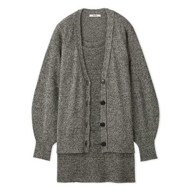 スナイデルホーム　ショートカーディガン　ワンピース　セット商品　snidel SALE40%OFF スナイデル SNIDEL ミニニットセットワンピース