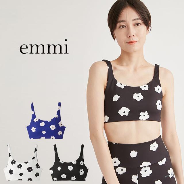 エミ ヨガ emmi yoga カモミール柄ブラトップ 14wct251203 レディース トップス UVカット パット付き ヨガ スポーツ ダンス 2025春