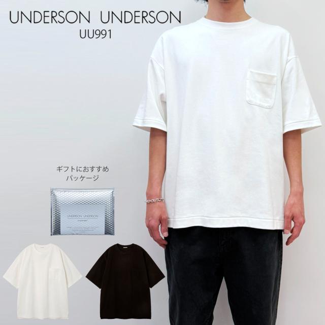 アンダーソンアンダーソン UNDERSON UNDERSON UU991T uumct259002 Tシャツ トップス レディース メンズ ユニセックス シンプル 和紙 コットン 上質 半袖 蒸れにくい