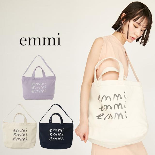 エミ アトリエ emmi×ecostore eco キャンバストート 13wgb252309 レディース BAG エコストア リサイクル シンプル 2025夏