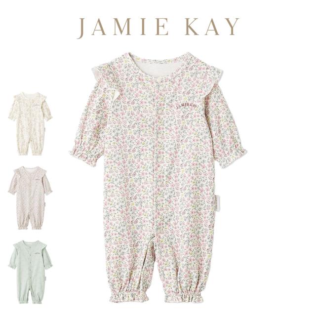 JAMIE KAY(ジェイミーケイ) 新生児フリル2WAYオール オーガニックコットン jbco259905 BABY パジャマ 部屋着 ロンパース 出産祝い ギフト 贈り物 プレゼント