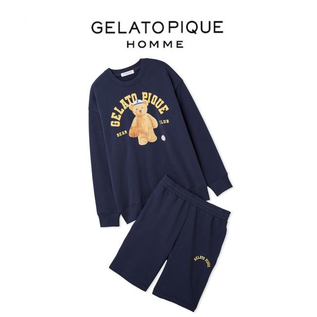 ジェラートピケ オム GELATO PIQUE HOMME スポーティベア裏毛プル