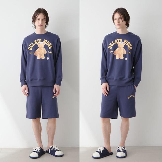 ジェラートピケ オム GELATO PIQUE HOMME スポーティベア裏毛プル