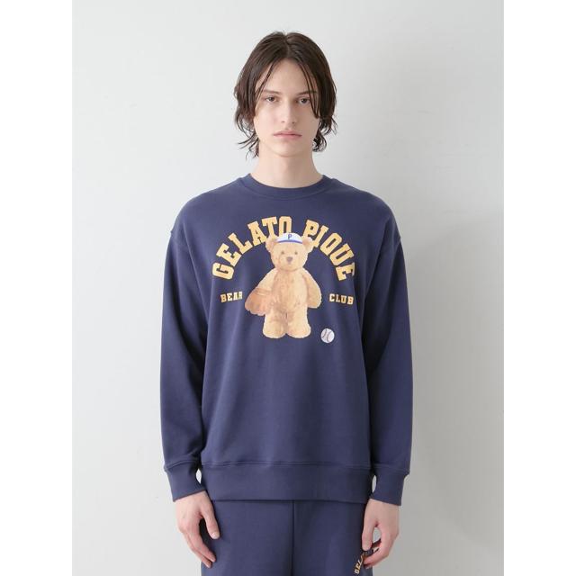 pique ベアルームウェア セットアップ ジェラートピケ オム GELATO PIQUE HOMME スポーティベア裏毛プル