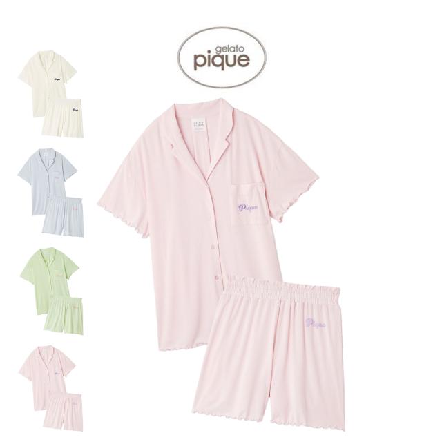 SALE10%OFF ジェラートピケ gelato pique カラフルロゴシャツ&ショート