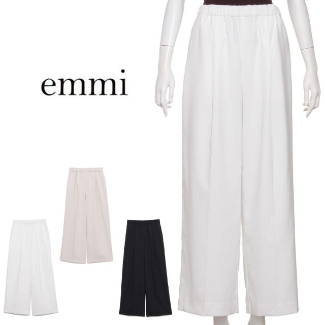 SALE20%OFF エミ ウェア emmi WEAR イージーパンツ 13wfp252075 レディース ロングパンツ ストレスフリー 接触冷感 デイリー ワイドパンツ セレクトショップムー