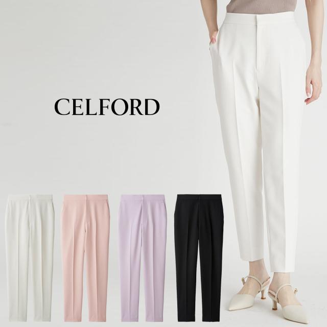 セルフォード CELFORD テーパードパンツ cwfp254047 レディース ロングパンツ スタイルアップ シンプル 上品 大人カジュアル オフィス 2025秋
