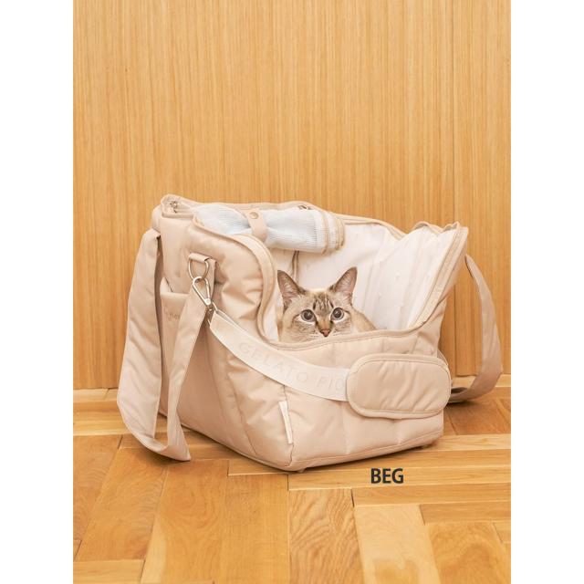 GELATO PIQUE ベージュキャリーバッグ 犬用品 GELATO PIQUE ベージュキャリーバッグ