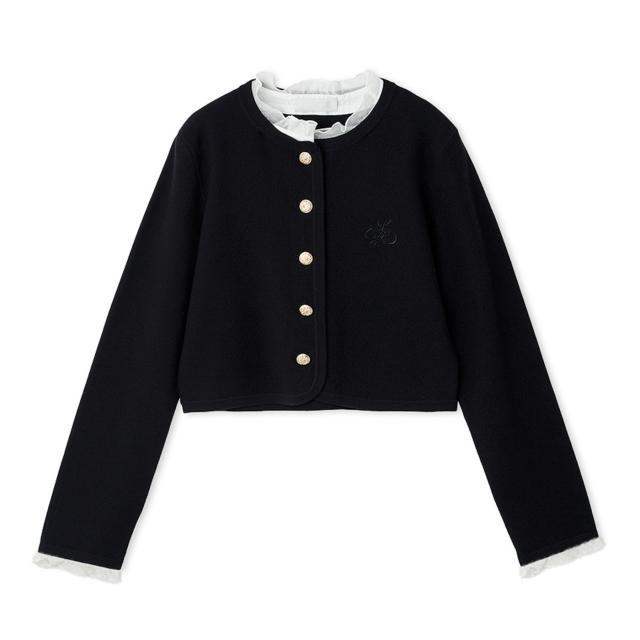 予約) CELFORD セルフォード フリルデタッチャブルカーディガン