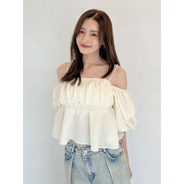 SALE50%OFF スナイデル SNIDEL オフショルフリルブラウス swfb254207
