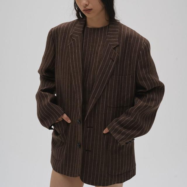 (予約)TODAYFUL トゥデイフル Boyfriend Stripe Linen Jacket ボーイフレンドストライプリネンジャケット 12610108 (3月上旬以降入荷) 2026春夏 アウター レディース  羽織
