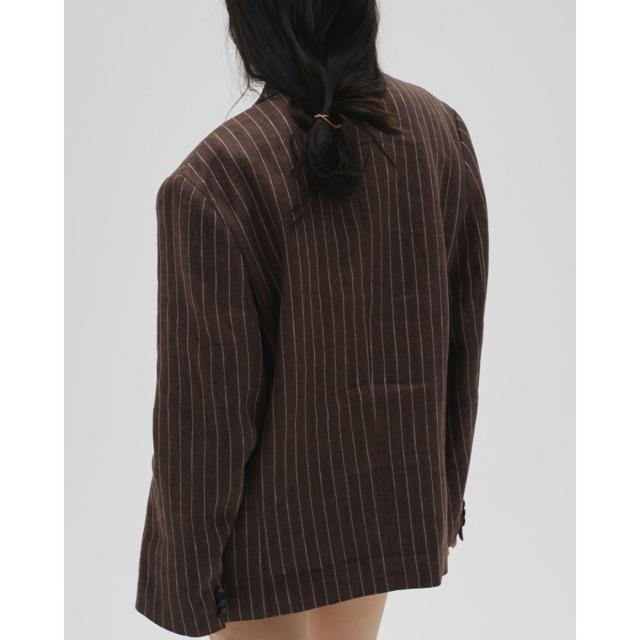 TODAYFUL トゥデイフル Boyfriend Stripe Linen Jacket ボーイフレンドストライプリネンジャケット 12610108 2026春夏 アウター レディース 羽織_4