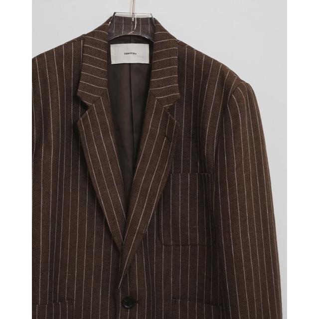 TODAYFUL トゥデイフル Boyfriend Stripe Linen Jacket ボーイフレンドストライプリネンジャケット 12610108 2026春夏 アウター レディース 羽織_5