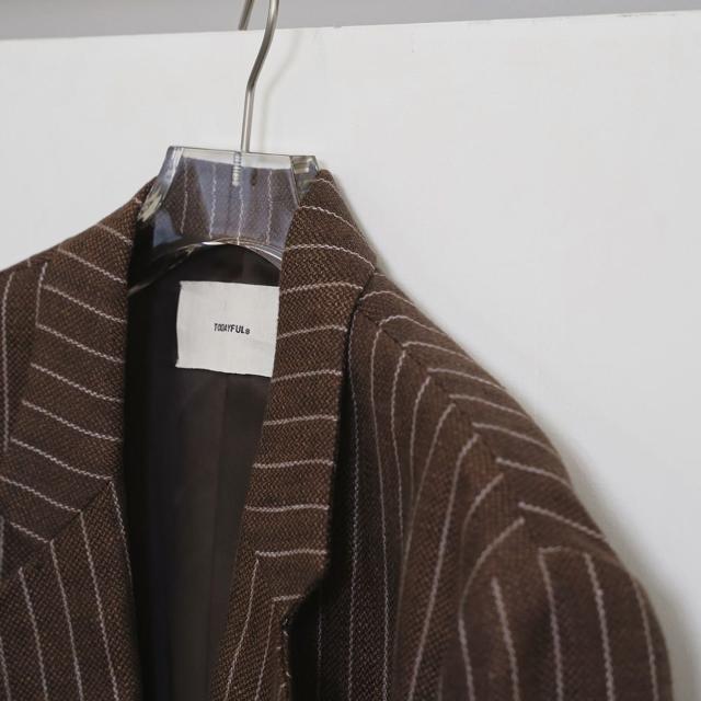 TODAYFUL トゥデイフル Boyfriend Stripe Linen Jacket ボーイフレンドストライプリネンジャケット 12610108 2026春夏 アウター レディース 羽織_6