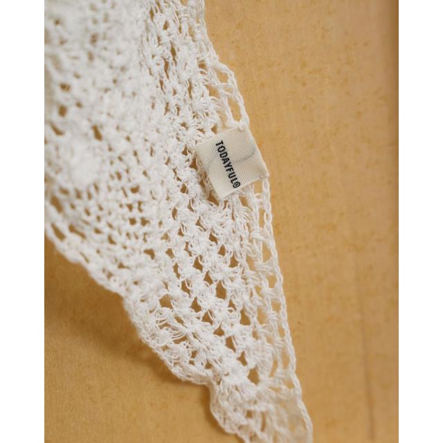 予約) TODAYFUL トゥデイフル Crochet Lace Scarf かぎ針編みのレース