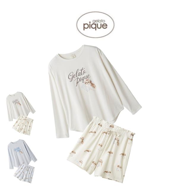ジェラートピケ gelato pique シーズーワンポイントロンT&シーズー柄