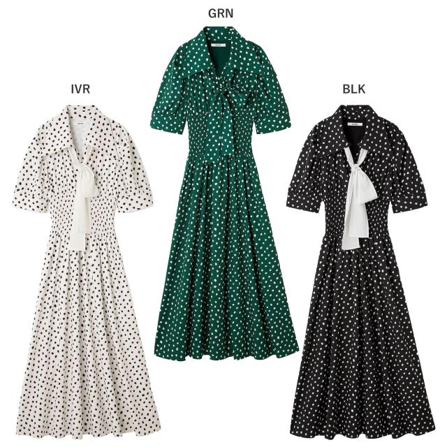 スナイデル SNIDEL ドットボウタイシャツワンピース swfo254173