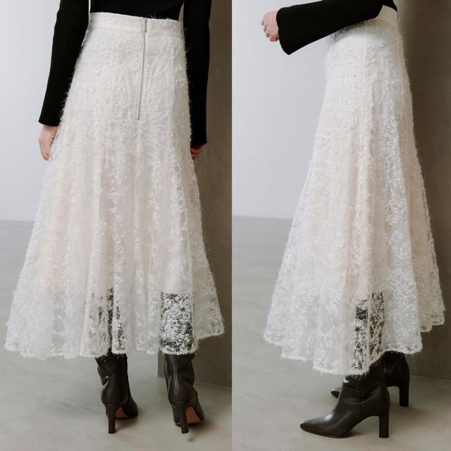 SALE50%OFF スナイデル SNIDEL ファブリックイレヘムフレアスカート swfs254268 ロングスカート シアーレース レディース【P10】_2