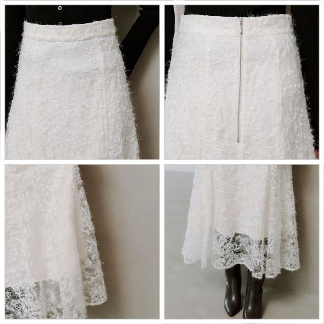 SALE50%OFF スナイデル SNIDEL ファブリックイレヘムフレアスカート swfs254268 ロングスカート シアーレース レディース【P10】_3