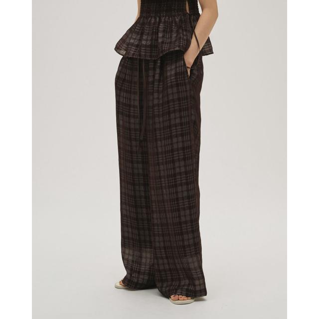 (予約)トゥデイフル TODAYFUL Check Jacquard Pants チェックジャカードパンツ 12610710 (5月下旬以降入荷) レディース ボトムス ワイド 2026春_6
