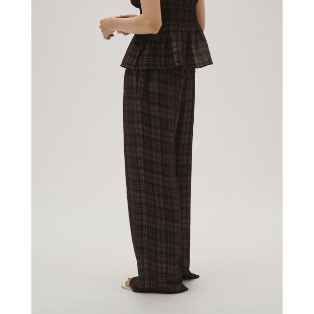 (予約)トゥデイフル TODAYFUL Check Jacquard Pants チェックジャカードパンツ 12610710 (5月下旬以降入荷) レディース ボトムス ワイド 2026春_7
