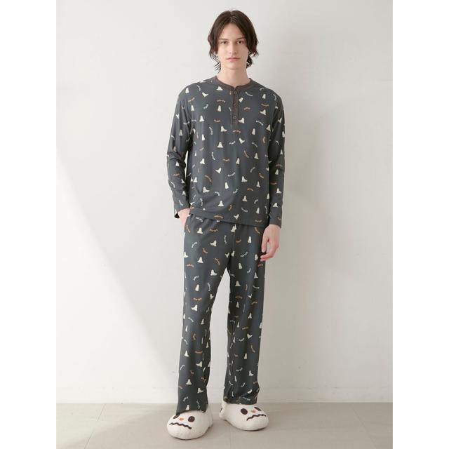 ジェラートピケ オム GELATO PIQUE HOMME HALLOWEEN TRICK GHOST柄