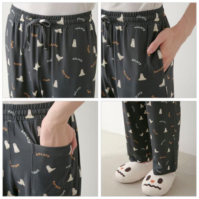 ジェラートピケ オム GELATO PIQUE HOMME HALLOWEEN TRICK GHOST柄