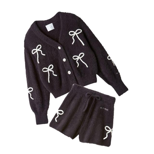 ジェラートピケ gelato pique HALLOWEEN リボンフェザーカーディガン