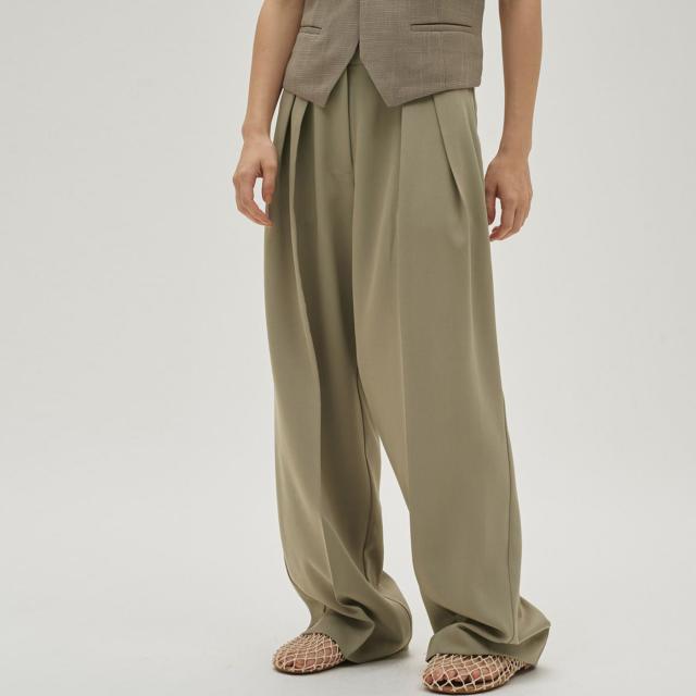(予約)トゥデイフル TODAYFUL Tuck Wide Trousers タックワイドトラウザーズ 12610714 (3月中旬以降入荷) レディース ボトムス ロングパンツ ワイド シャリ感 2026春