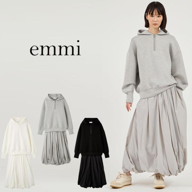 エミ ウェア emmi (NEW YEAR'S SPECIAL ITEM)ダンボールフーディ×スカートセット 13wfo261009 レディース パーカー 上下セット