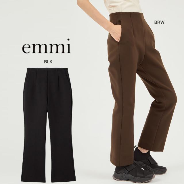 エミ 金子綾 for emmi トラウザーズパンツ 13wfp255019 レディース セットアップ対応 細みシルエット ストレッチ性 ハンドウォッシャブル