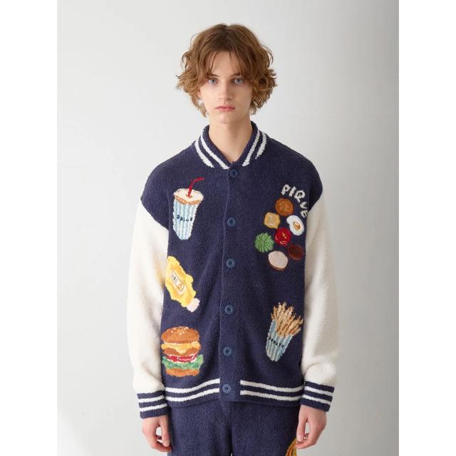 ジェラートピケ オム GELATO PIQUE HOMME ヒラノトシユキ パウダージャガードブルゾン phnt255935 ジェラピケ メンズ ルームウェア 部屋着 パジャマ 2025冬 ギフト プレゼントにおすすめ_2