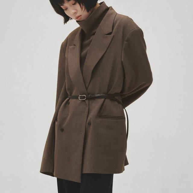 (予約) TODAYFUL トゥデイフル Twill Double Jacket ツイルダブルジャケット 12620103 (8月下旬以降入荷) アウター オーバーショルダー シンプル マニッシュ レディース 2026秋