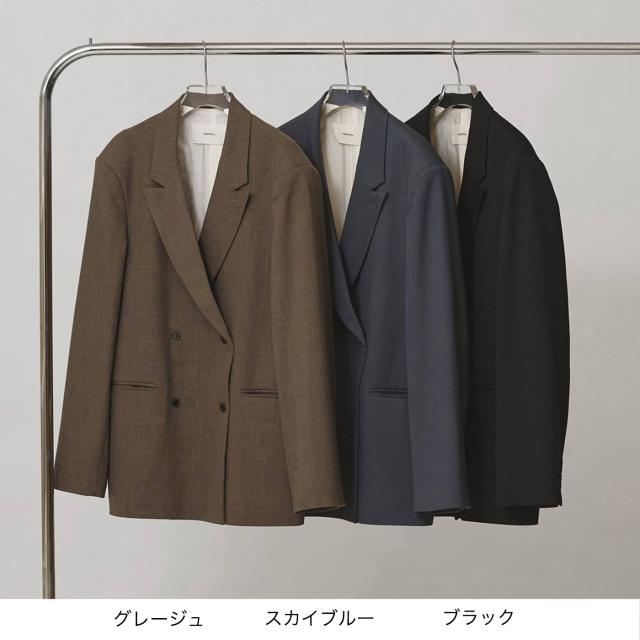 (予約) TODAYFUL トゥデイフル Twill Double Jacket ツイルダブルジャケット 12620103 (8月下旬以降入荷) アウター オーバーショルダー シンプル マニッシュ レディース 2026秋_1