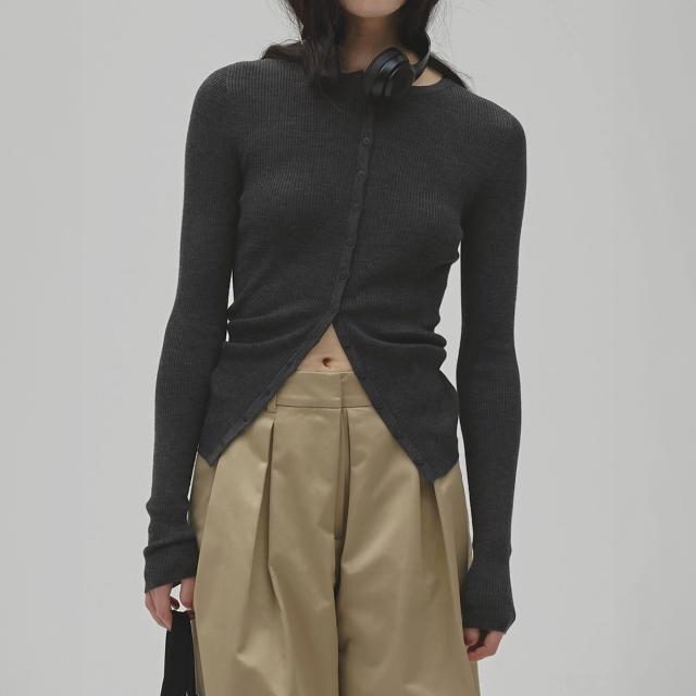 (予約) TODAYFUL トゥデイフル Silkwool Knit Cardigan シルクウールニットカーディガン 12620501 (9月中旬以降入荷) トップス リブ シンプル レディース 2026秋