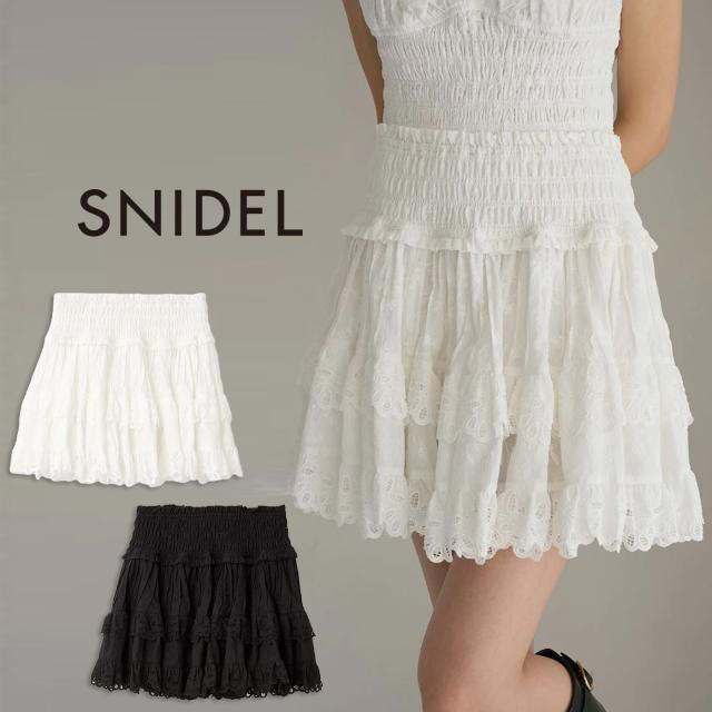 スナイデル SNIDEL コットンフリルスカショーパン swfp261229 レディース ショートパンツ スカート ボトムス ミニ丈 2026春