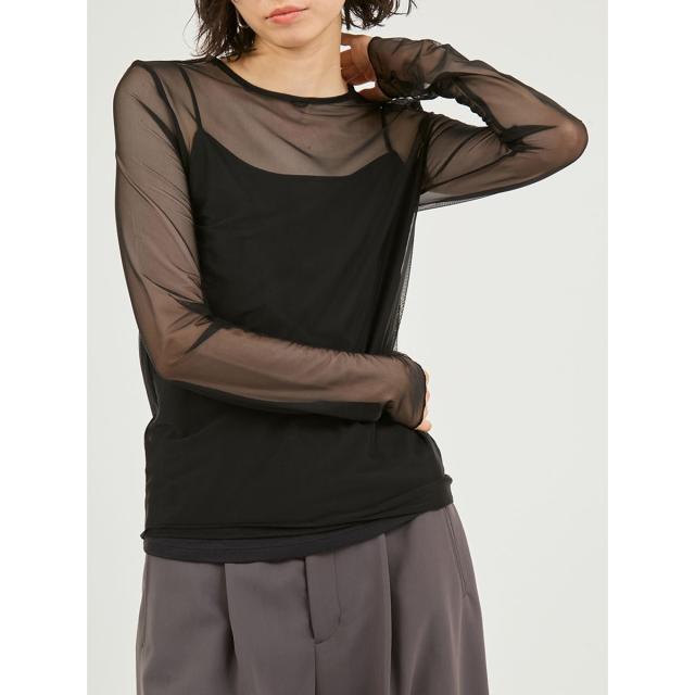 アンダーソンアンダーソン UNDERSON UNDERSON シアーカットソー×キャミソールSET uuwct255016 レディース 美影ぼうし 伸縮性 旅する 和紙原料品 メッシュ 仕かける 肌に人懐っこい 差し上げ物にオススメ