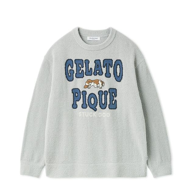 ジェラートピケ オム GELATO PIQUE HOMME エアリーモコスリーピングドッグプルオーバー phnt261917 メンズ ジェラピケ 部屋着 ルームウェア パジャマ 2026春 ギフト プレゼントにおすすめ_7