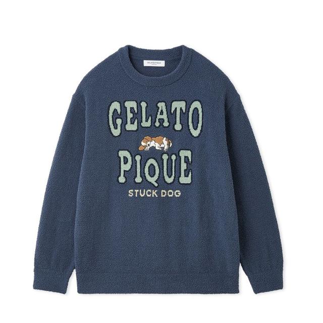 ジェラートピケ オム GELATO PIQUE HOMME エアリーモコスリーピングドッグプルオーバー phnt261917 メンズ ジェラピケ 部屋着 ルームウェア パジャマ 2026春 ギフト プレゼントにおすすめ_8