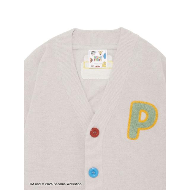 ジェラートピケ オム GELATO PIQUE HOMME SESAME STREET エアリーモコアップリケカーディガン pmnt261112 セサミストリート メンズ ジェラピケ 部屋着 ルームウェア パジャマ 2026春 ギフト プレゼントにおすすめ_2
