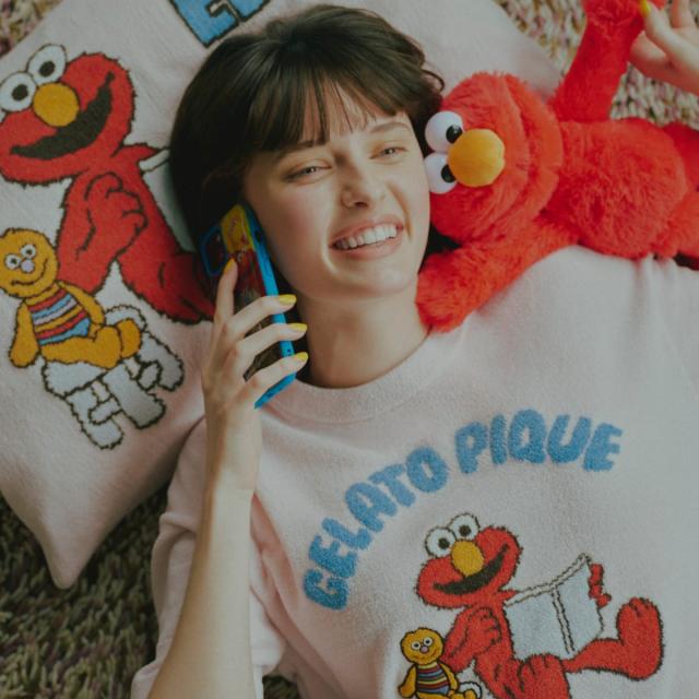 ジェラートピケ gelato pique SESAME STREET エアリーモコジャガード
